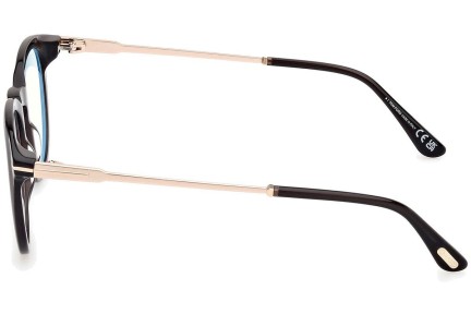 Okulary korekcyjne Tom Ford FT5905-B 005 Okrągłe Czarne