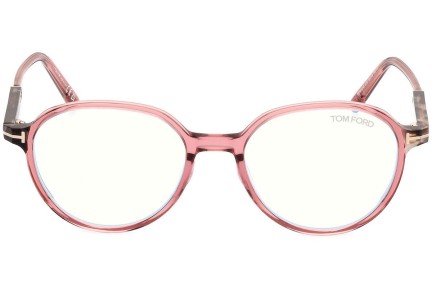 Okulary korekcyjne Tom Ford FT5910-B 072 Okrągłe Różowe