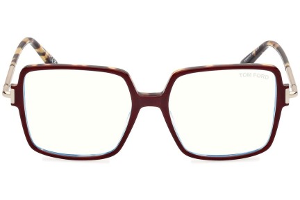 Okulary korekcyjne Tom Ford FT5915-B 071 Kwadratowe Czerwone