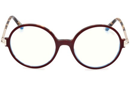 Okulary korekcyjne Tom Ford FT5914-B 071 Okrągłe Czerwone