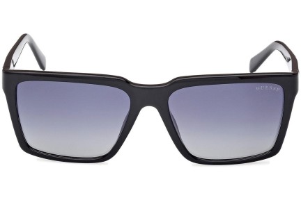 Okulary przeciwsłoneczne Guess GU00084 01D Polarized Kwadratowe Czarne