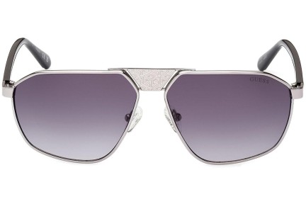 Okulary przeciwsłoneczne Guess GU00086 08B Pilotki (Aviator) Srebrne