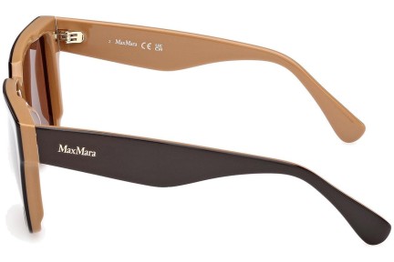 Okulary przeciwsłoneczne Max Mara Glimpse2 MM0078 50N Kwadratowe Brązowe