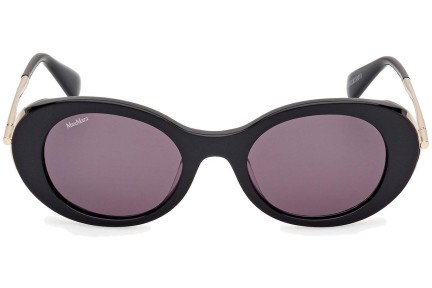 Okulary przeciwsłoneczne Max Mara Malibu10 MM0080 01A Owalne Czarne