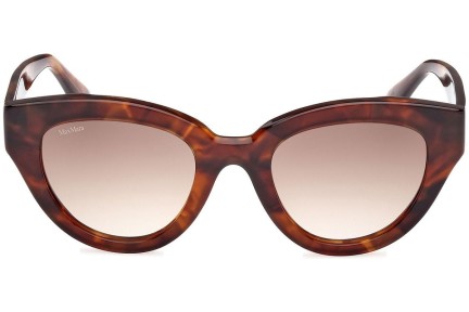 Okulary przeciwsłoneczne Max Mara Glimpse1 MM0077 53F Kocie oczy Havana