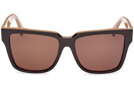 Okulary przeciwsłoneczne Max Mara Glimpse2 MM0078 50N Kwadratowe Brązowe