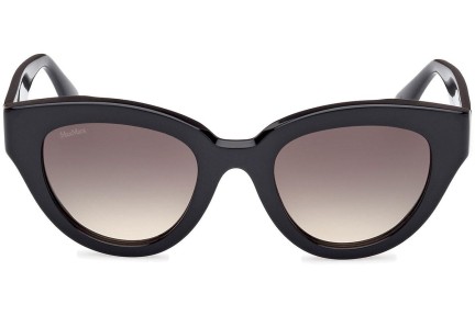 Okulary przeciwsłoneczne Max Mara Glimpse1 MM0077 01B Kocie oczy Czarne