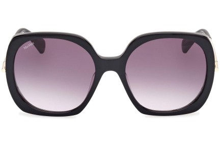 Okulary przeciwsłoneczne Max Mara Malibu9 MM0079 01B Kwadratowe Czarne