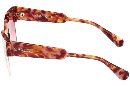 Okulary przeciwsłoneczne Max&Co. MO0092 55T Kocie oczy Havana