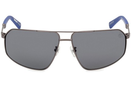 Okulary przeciwsłoneczne Timberland TB9341-H 07D Polarized Pilotki (Aviator) Szare