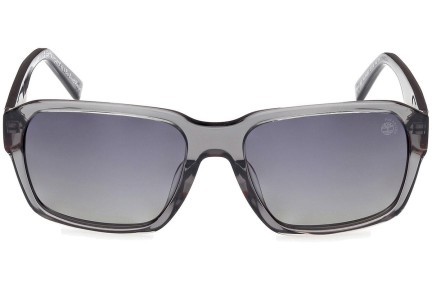 Okulary przeciwsłoneczne Timberland TB9343 20D Polarized Kwadratowe Szare