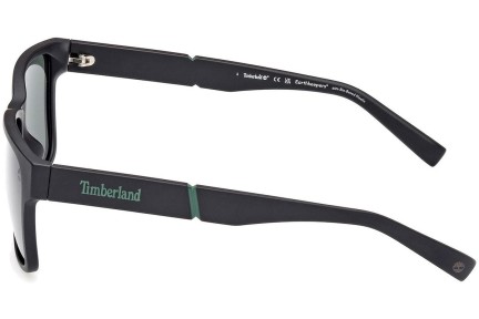 Okulary przeciwsłoneczne Timberland TB9335-H 02R Polarized Kwadratowe Czarne