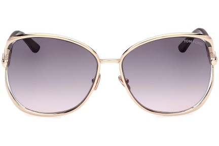 Okulary przeciwsłoneczne Tom Ford Marta FT1091 28B Okrągłe Złote