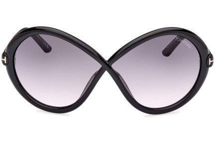 Okulary przeciwsłoneczne Tom Ford Jada FT1070 01B Nieregularny Czarne