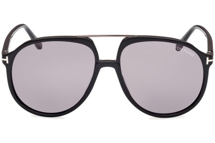 Okulary przeciwsłoneczne Tom Ford Archie FT1079 01C Pilotki (Aviator) Czarne