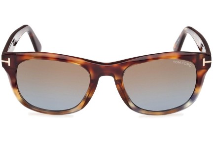 Okulary przeciwsłoneczne Tom Ford Kendel FT1076 56B Kwadratowe Havana