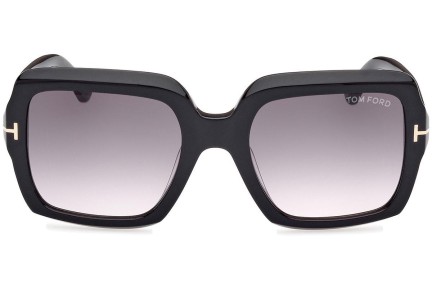 Okulary przeciwsłoneczne Tom Ford Kaya FT1082 01B Kwadratowe Czarne