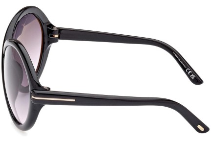 Okulary przeciwsłoneczne Tom Ford Jada FT1070 01B Nieregularny Czarne