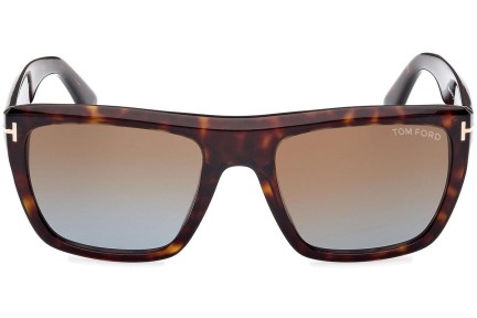 Okulary przeciwsłoneczne Tom Ford Alberto FT1077 52F Kwadratowe Havana