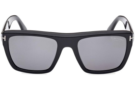 Okulary przeciwsłoneczne Tom Ford Alberto FT1077-N 01D Polarized Kwadratowe Czarne