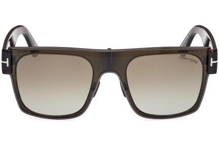 Okulary przeciwsłoneczne Tom Ford Edwin FT1073 51G Kwadratowe Brązowe