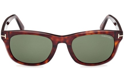 Okulary przeciwsłoneczne Tom Ford Kendel FT1076 54N Kwadratowe Havana