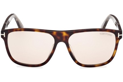 Okulary przeciwsłoneczne Tom Ford Frances FT1081 52E Kwadratowe Havana