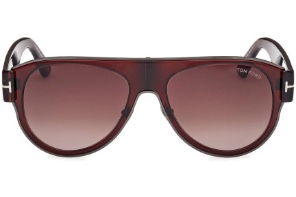 Okulary przeciwsłoneczne Tom Ford Lyle-02 FT1074 48T Pilotki (Aviator) Brązowe