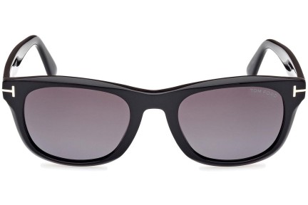 Okulary przeciwsłoneczne Tom Ford Kendel FT1076 01B Kwadratowe Czarne