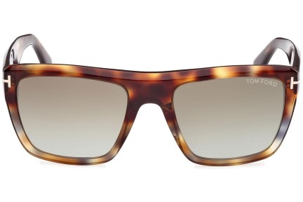 Okulary przeciwsłoneczne Tom Ford Alberto FT1077 55G Kwadratowe Havana