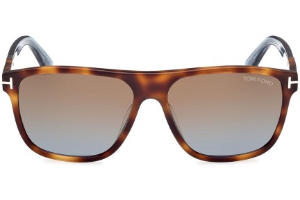 Okulary przeciwsłoneczne Tom Ford Frances FT1081 53F Kwadratowe Havana