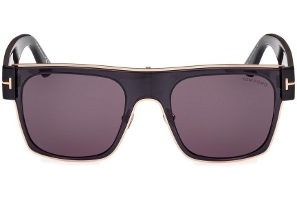 Okulary przeciwsłoneczne Tom Ford Edwin FT1073 01A Kwadratowe Czarne