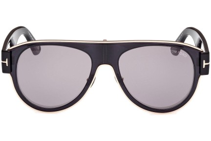 Okulary przeciwsłoneczne Tom Ford Lyle-02 FT1074 01C Pilotki (Aviator) Czarne