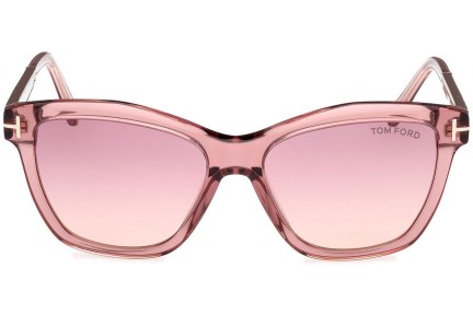 Okulary przeciwsłoneczne Tom Ford Lucia FT1087 72Z Kwadratowe Różowe