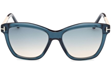 Okulary przeciwsłoneczne Tom Ford Lucia FT1087 90P Kwadratowe Niebieskie