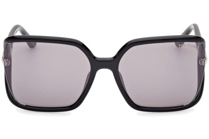 Okulary przeciwsłoneczne Tom Ford Solange-02 FT1089 01C Kwadratowe Czarne