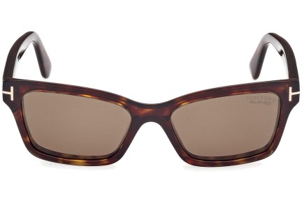 Okulary przeciwsłoneczne Tom Ford Mikel FT1085 52H Polarized Kwadratowe Havana