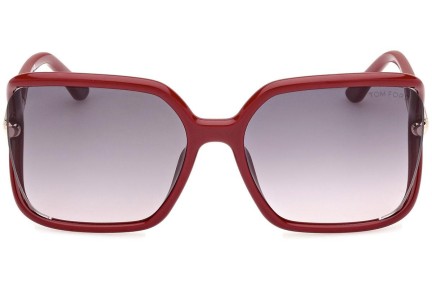 Okulary przeciwsłoneczne Tom Ford Solange-02 FT1089 75B Kwadratowe Czerwone