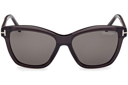 Okulary przeciwsłoneczne Tom Ford Lucia FT1087 05D Polarized Kwadratowe Czarne