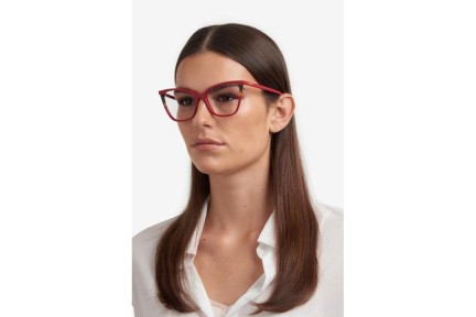 Okulary korekcyjne Missoni MIS0177 0UC Prostokątne Czerwone