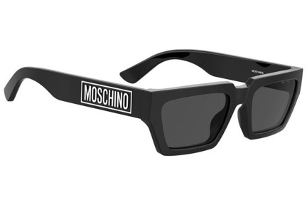 Okulary przeciwsłoneczne Moschino MOS166/S 807/IR Prostokątne Czarne