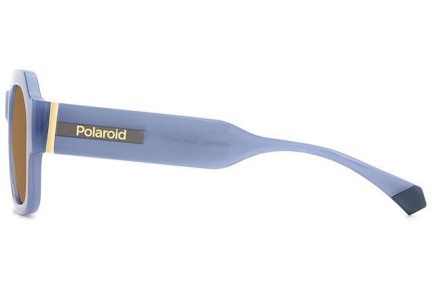 Okulary przeciwsłoneczne Polaroid PLD6212/S/X MVU/HE Polarized Prostokątne Niebieskie