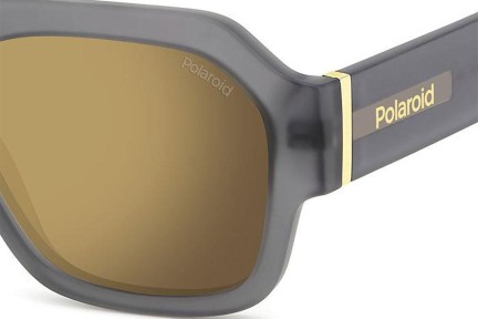 Okulary przeciwsłoneczne Polaroid PLD6212/S/X RIW/LM Polarized Prostokątne Szare