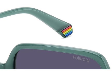 Okulary przeciwsłoneczne Polaroid PLD6219/S 1ED/WJ Polarized Kwadratowe Zielone