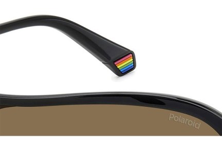 Okulary przeciwsłoneczne Polaroid PLD6216/S 807/SP Polarized Pojedyncze | Shield Czarne