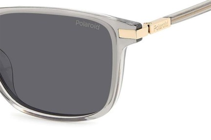 Okulary przeciwsłoneczne Polaroid PLD4169/G/S/X 690/M9 Polarized Prostokątne Szare