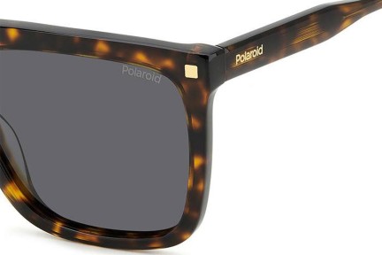 Okulary przeciwsłoneczne Polaroid PLD4166/S/X 086/M9 Polarized Flat Top Havana