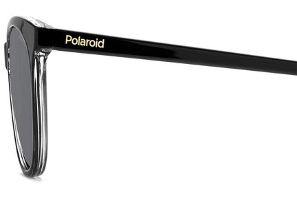 Okulary przeciwsłoneczne Polaroid PLD4161/S 7C5/M9 Polarized Prostokątne Czarne