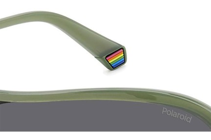 Okulary przeciwsłoneczne Polaroid PLD6216/S 1ED/M9 Polarized Pojedyncze | Shield Zielone