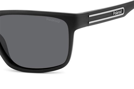 Okulary przeciwsłoneczne Polaroid PLD2157/S 003/M9 Polarized Prostokątne Czarne